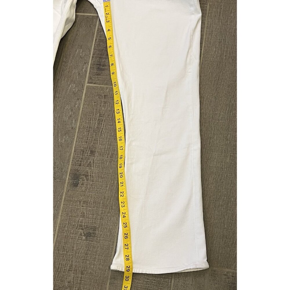 J. Crew Women’s Skinny Flare Jeans Size 29 White Stretch Zipper Pockets Denim - Picture 8 of 15